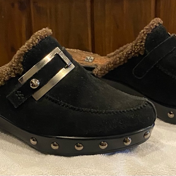 Stuart Weizmann Lined Mules Sz 7 - Picture 3 of 7